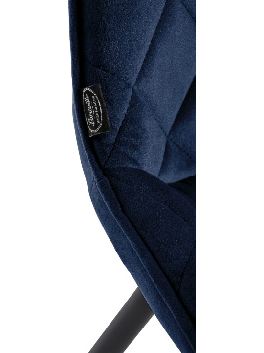 Chair Springs Velvet, blå