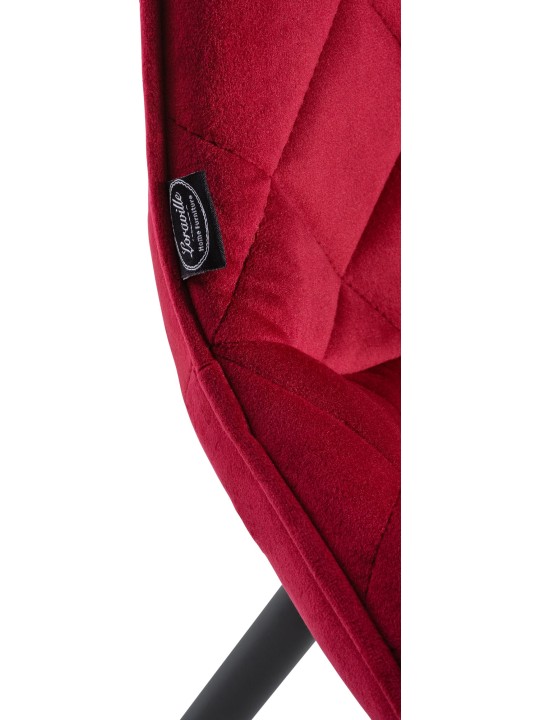 Chair Springs Velvet, rød