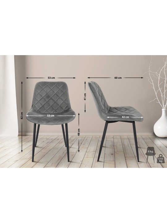 Chair Springs Velvet, grå Chair Springs Velvet, grå