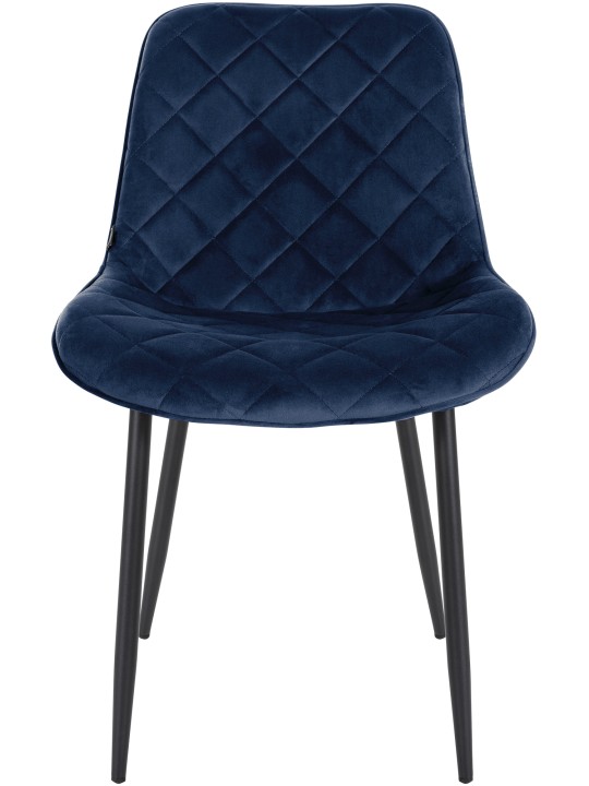 Sæt med 4 stole Springs Velvet, blå Sæt med 4 stole Springs Velvet, blå