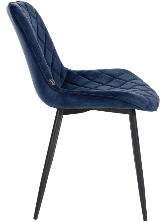 Sæt med 4 stole Springs Velvet, blå Sæt med 4 stole Springs Velvet, blå