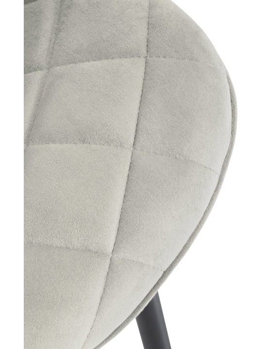 Sæt med 4 stole Springs Velvet, creme