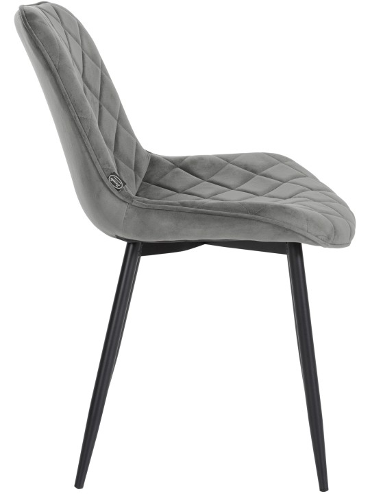 Sæt med 4 stole Springs Velvet, grå Sæt med 4 stole Springs Velvet, grå