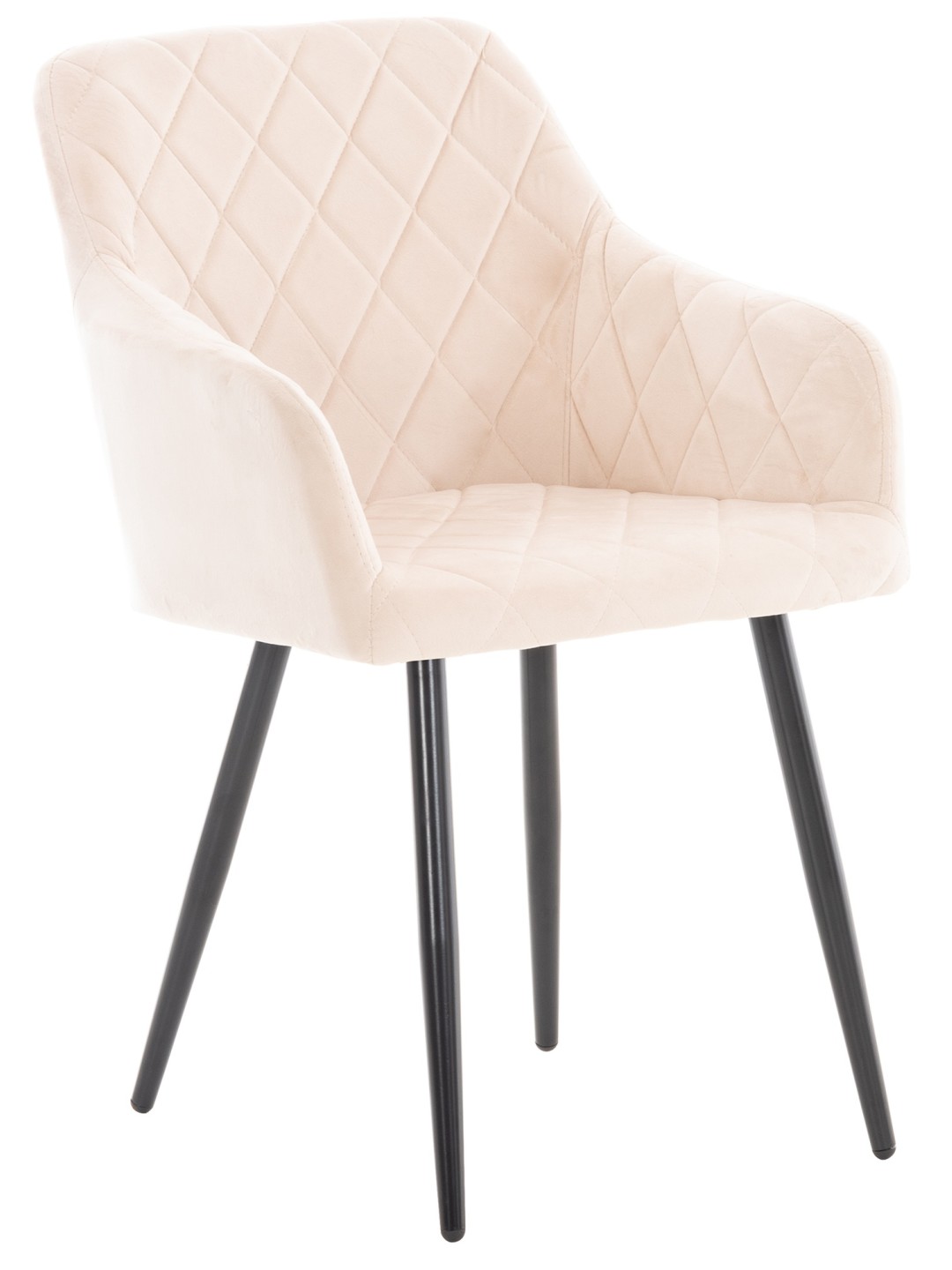 Spisestuestol Shila fløjl, beige
