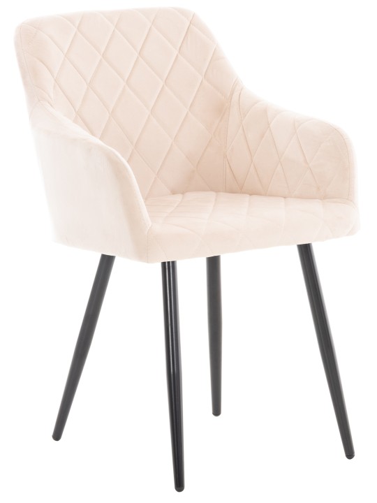 Spisestuestol Shila fløjl, beige