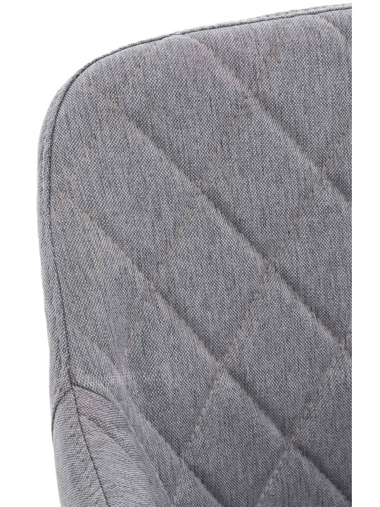 Sæt med 2 spisestuestole Shila stof, grå