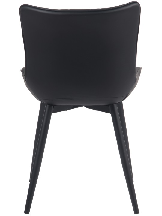 Sæt med 2 stole Brady imiteret læder, sort Sæt med 2 stole Brady imiteret læder, sort