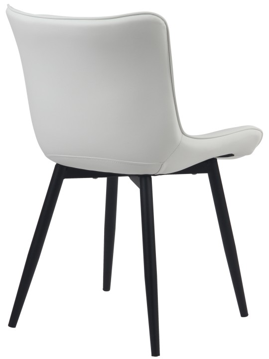 Sæt med 2 stole Brady imiteret læder, hvid