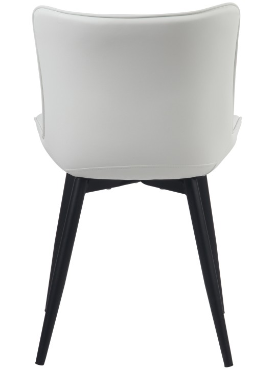 Sæt med 2 stole Brady imiteret læder, hvid