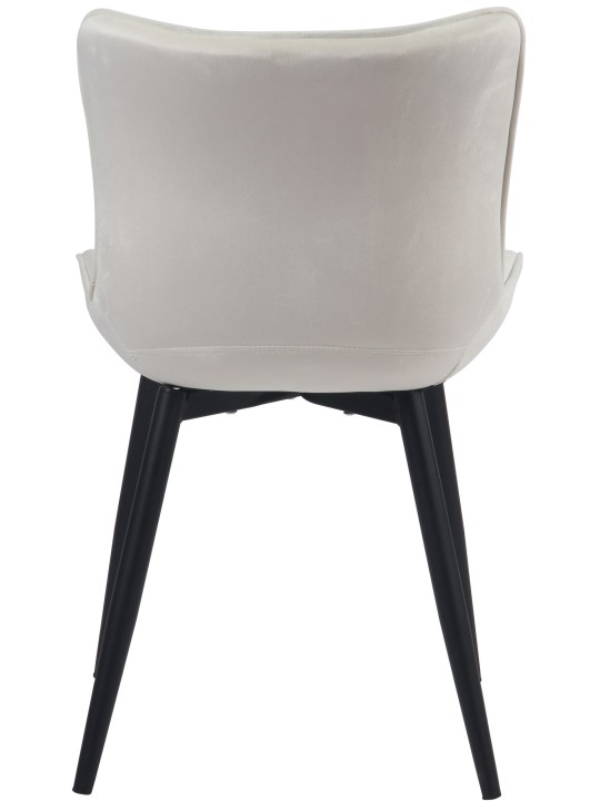 Sæt med 2 stole Brady velvet, creme Sæt med 2 stole Brady velvet, creme