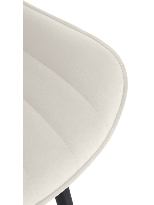 Sæt med 2 stole Brady velvet, creme Sæt med 2 stole Brady velvet, creme