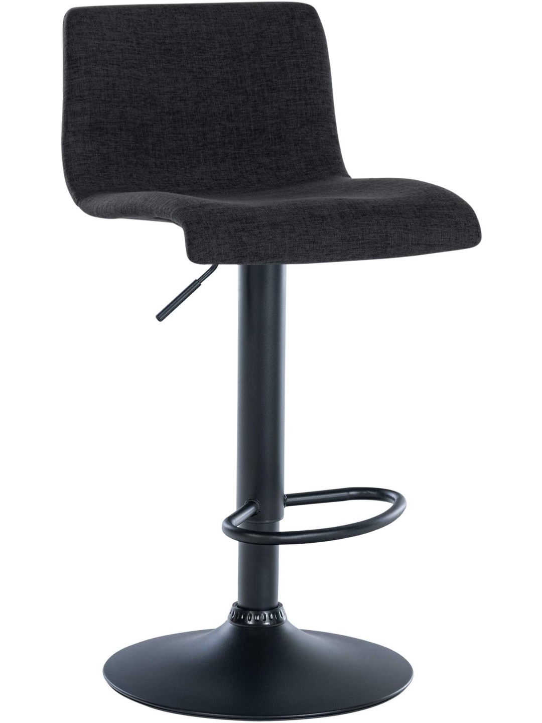 Barstol Branford stof, sort