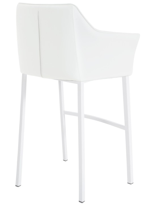 Barstol Damaso med 4 fods stel, hvid