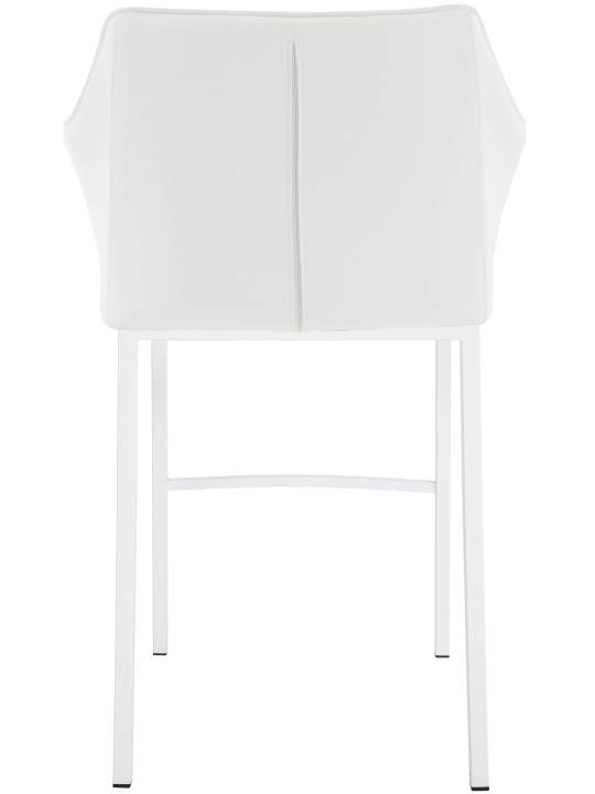 Barstol Damaso med 4 fods stel, hvid