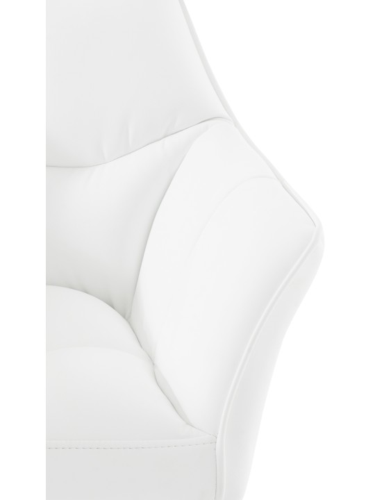 Barstol Damaso med 4 fods stel, hvid