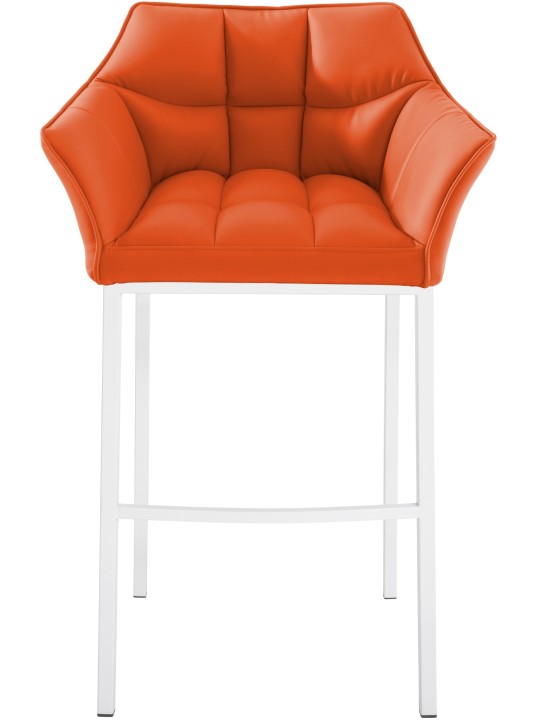Barstol Damaso med 4 fods stel, orange