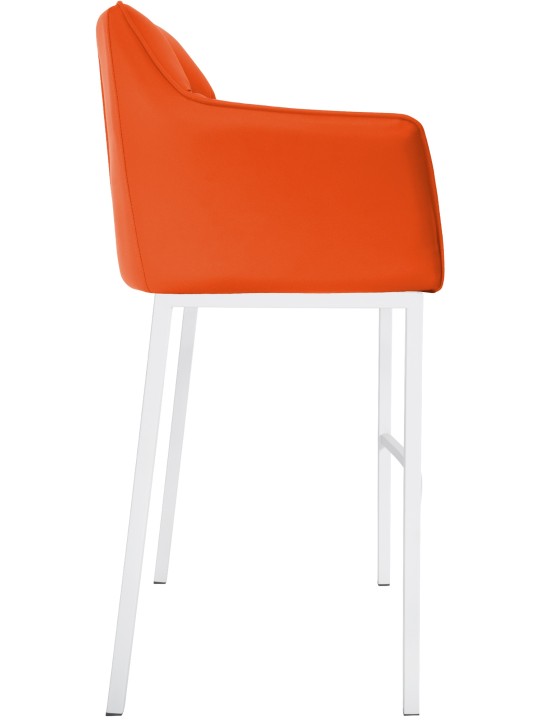 Barstol Damaso med 4 fods stel, orange