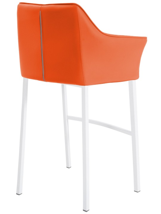 Barstol Damaso med 4 fods stel, orange