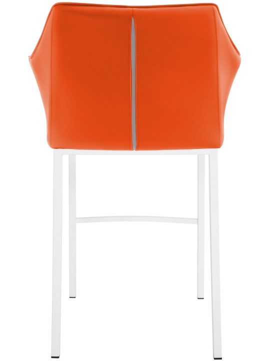 Barstol Damaso med 4 fods stel, orange