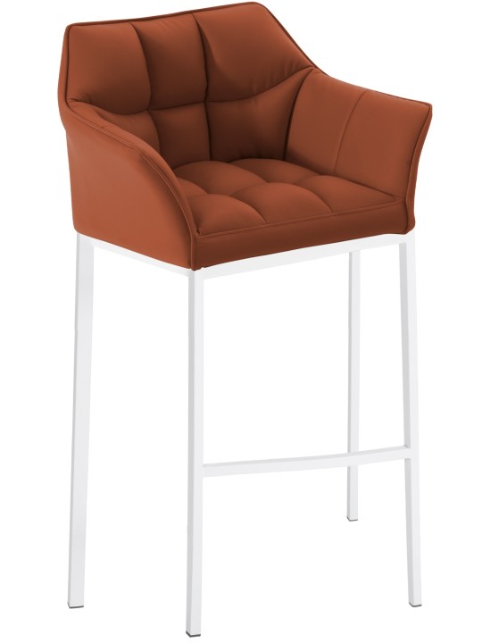 Barstol Damaso med 4 fods stel, lysebrun Barstol Damaso med 4 fods stel, lysebrun