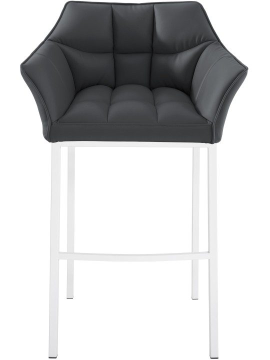 Barstol Damaso med 4 fods stel, grå