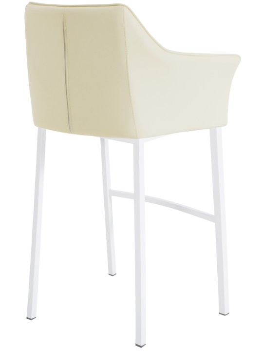 Barstol Damaso med 4 fods stel, creme