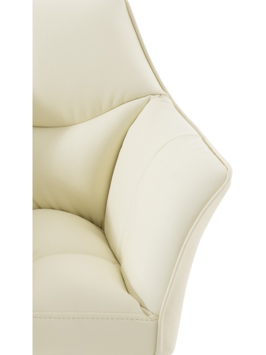 Barstol Damaso med 4 fods stel, creme