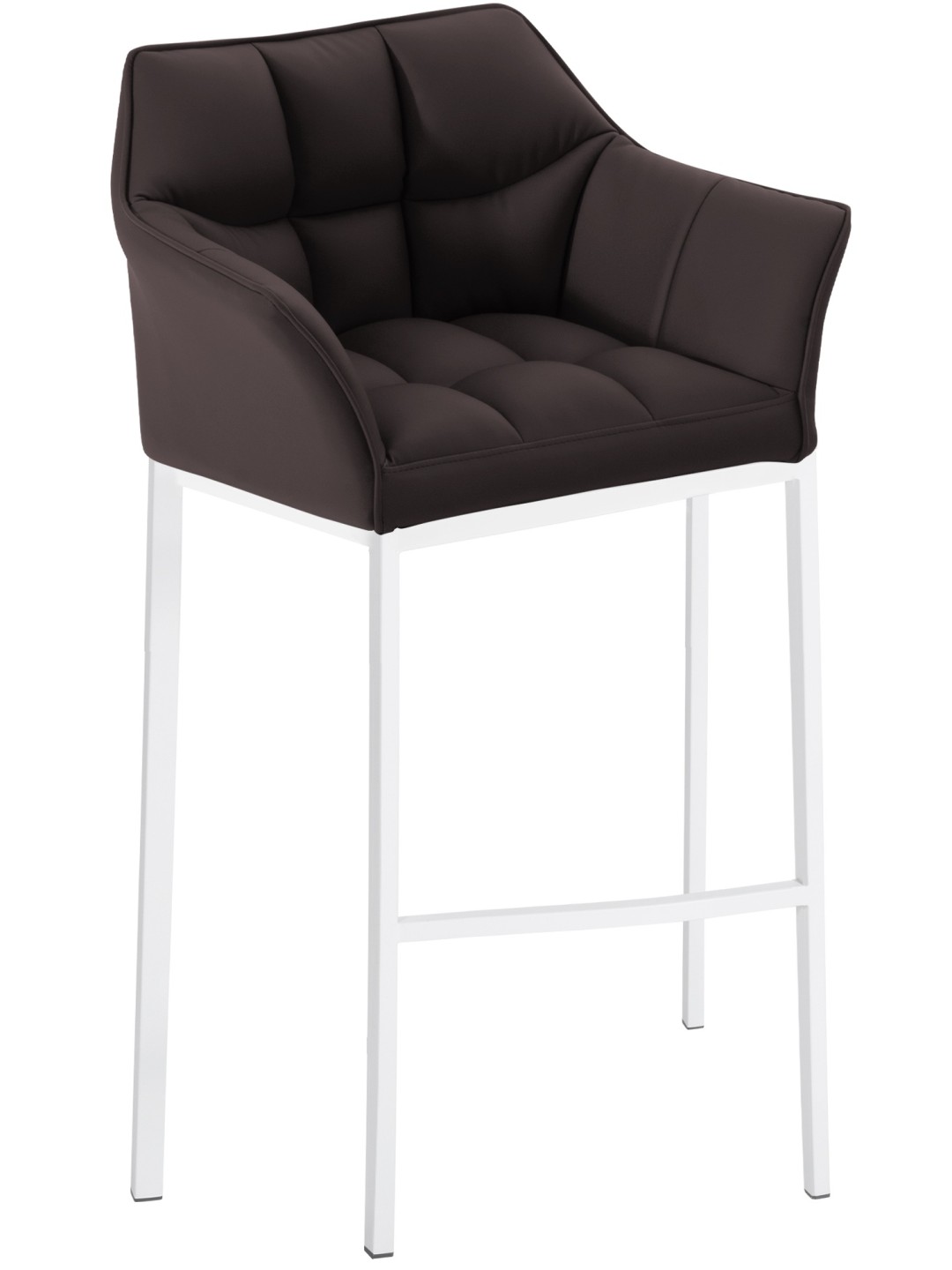 Barstol Damaso med 4 fods stel, brun