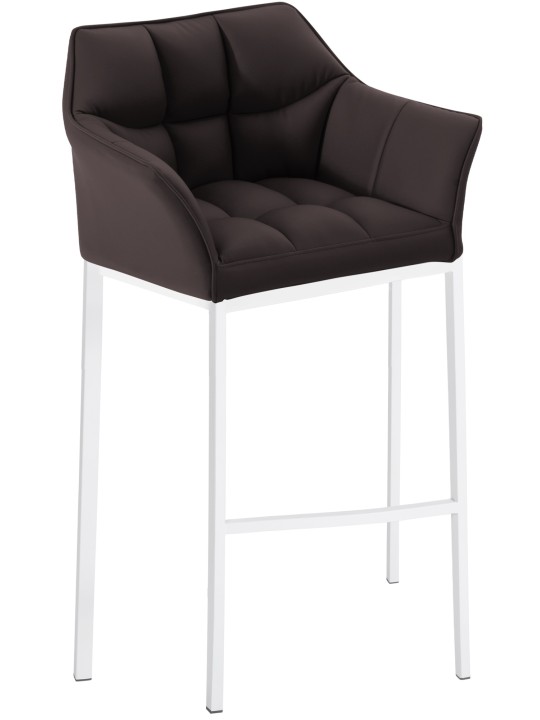 Barstol Damaso med 4 fods stel, brun