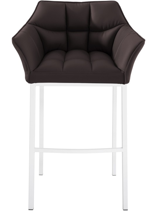 Barstol Damaso med 4 fods stel, brun