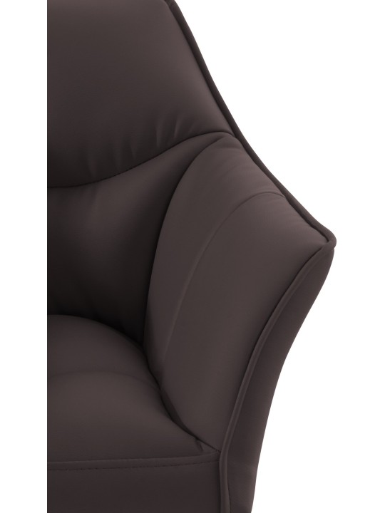 Barstol Damaso med 4 fods stel, brun