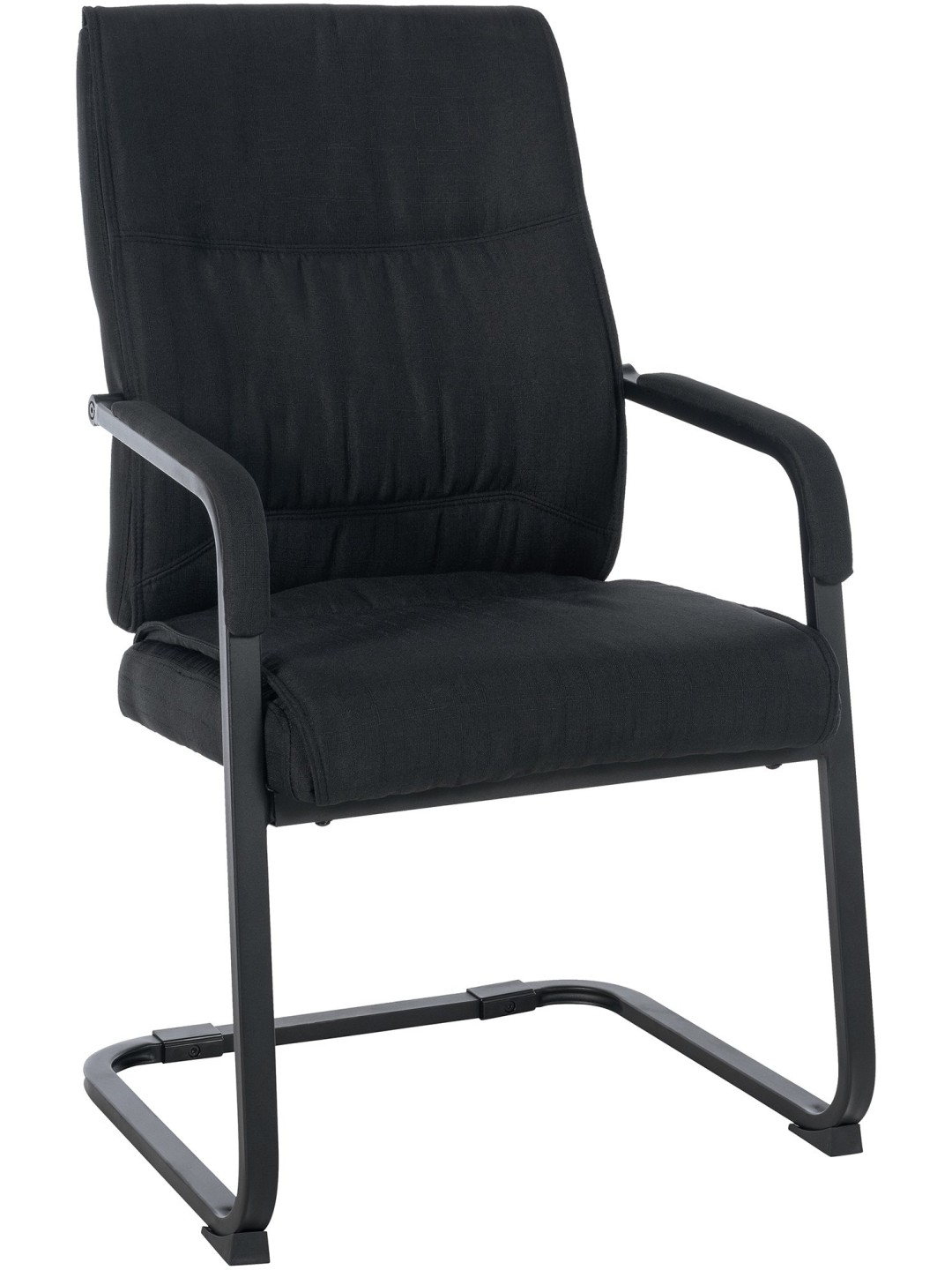 XL besøgsstol Anubis stof, sort/sort