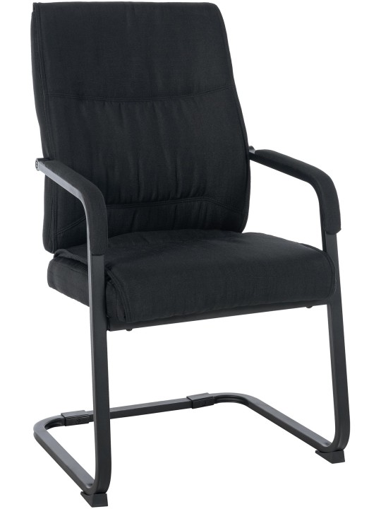 XL besøgsstol Anubis stof, sort/sort