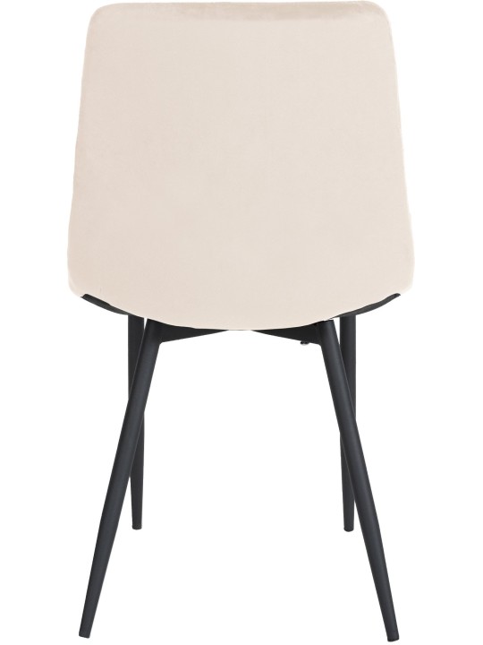 Sæt med 4 stole Telde fløjl, creme Sæt med 4 stole Telde fløjl, creme