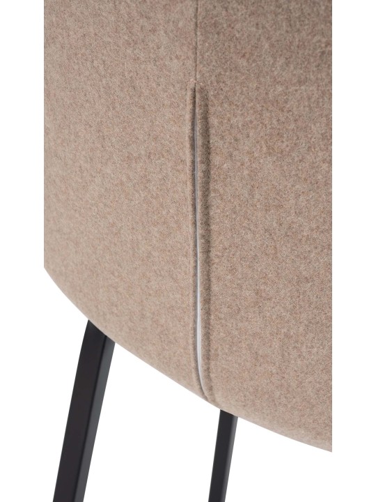 Barstol Monea B filt, taupe