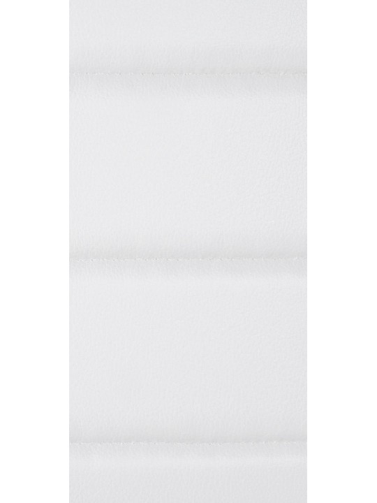 Sæt med 4 spisestuestole Mayfair imiteret læder, hvid