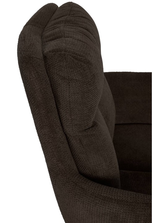 Spisestuestol Vilas stof, brun