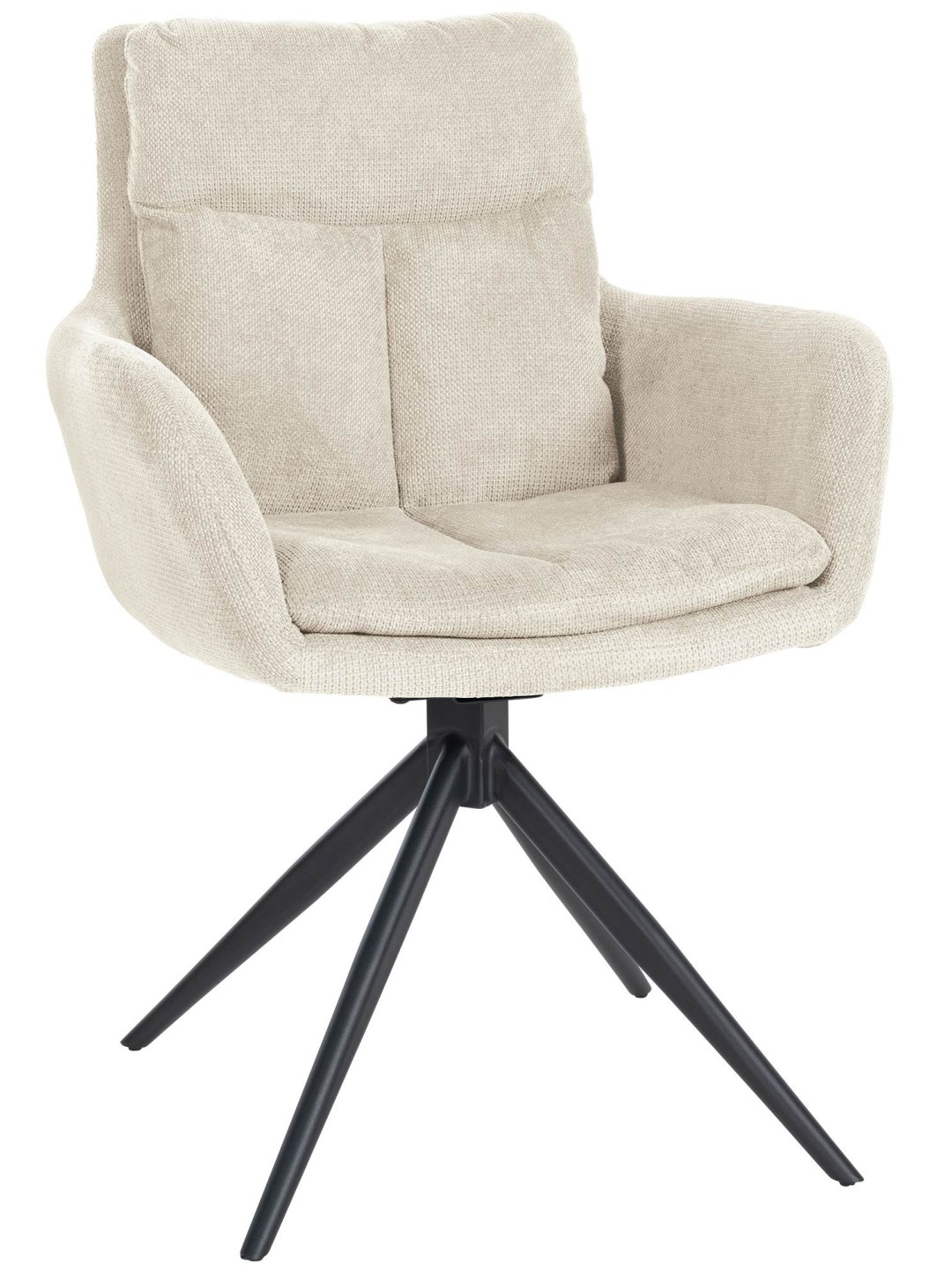 Spisestuestol Vilas stof, creme