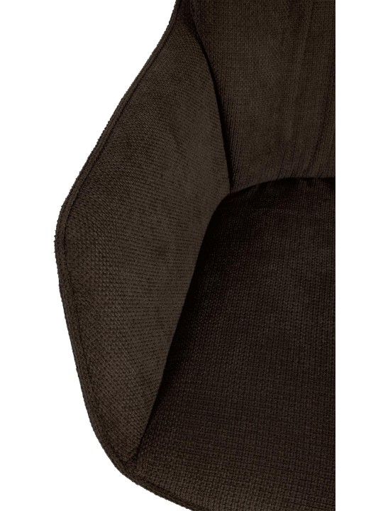 Spisestuestol Jules stof, brun