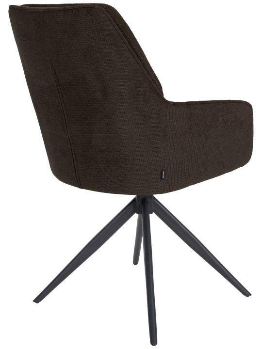 Spisestuestol Jules stof, brun