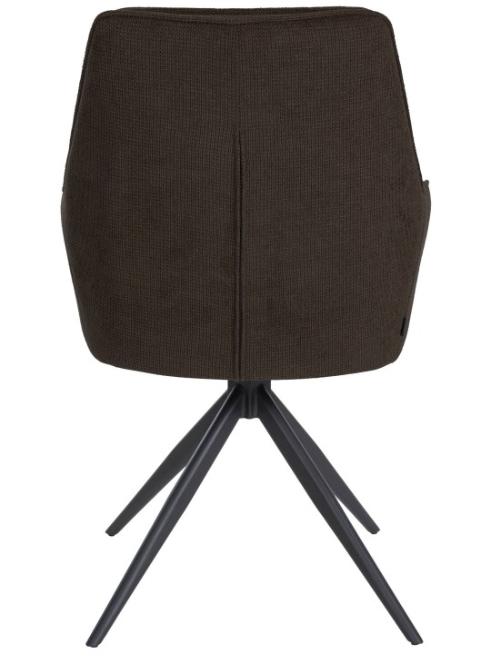 Spisestuestol Jules stof, brun