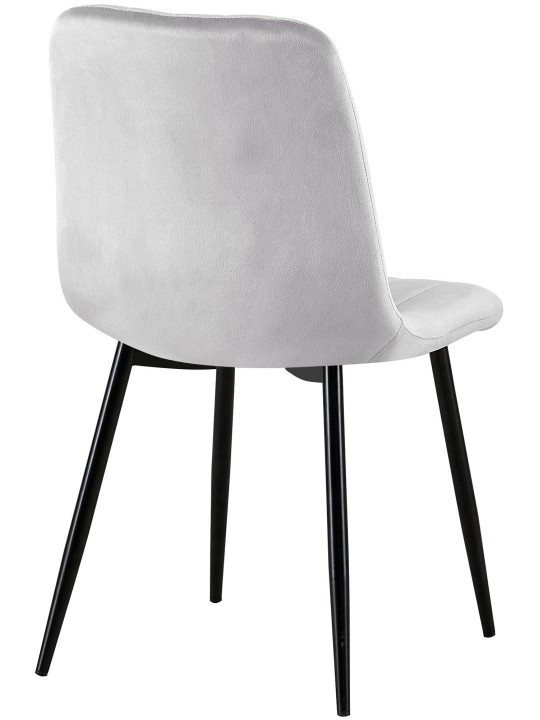 Stol Dijon fløjl, grå Stol Dijon fløjl, grå