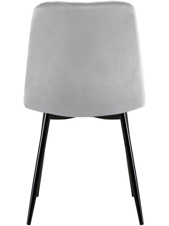 Stol Dijon fløjl, grå Stol Dijon fløjl, grå