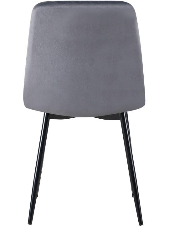 Stol Dijon fløjl, mørkegrå Stol Dijon fløjl, mørkegrå