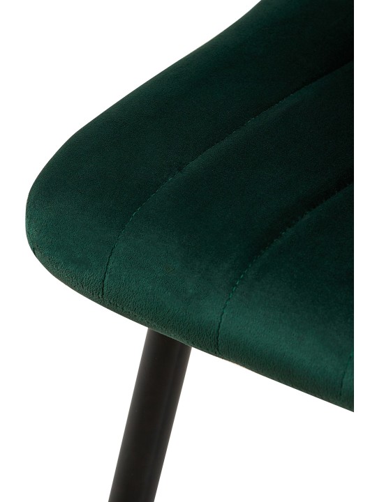 Sæt med 4 stole Dijon fløjl, grøn Sæt med 4 stole Dijon fløjl, grøn