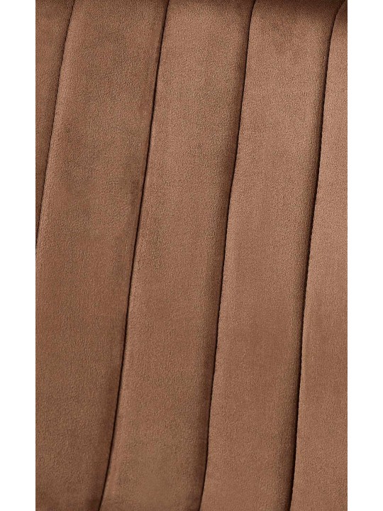 Sæt med 4 Dijon fløjlsstole, brun Sæt med 4 Dijon fløjlsstole, brun