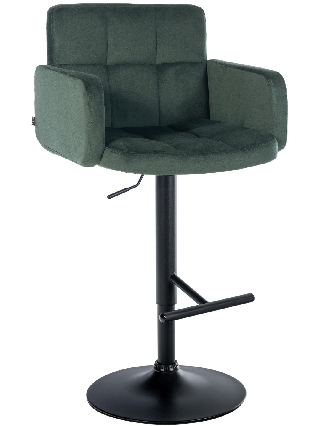 Barstol Los Angeles fløjl, mørkegrøn