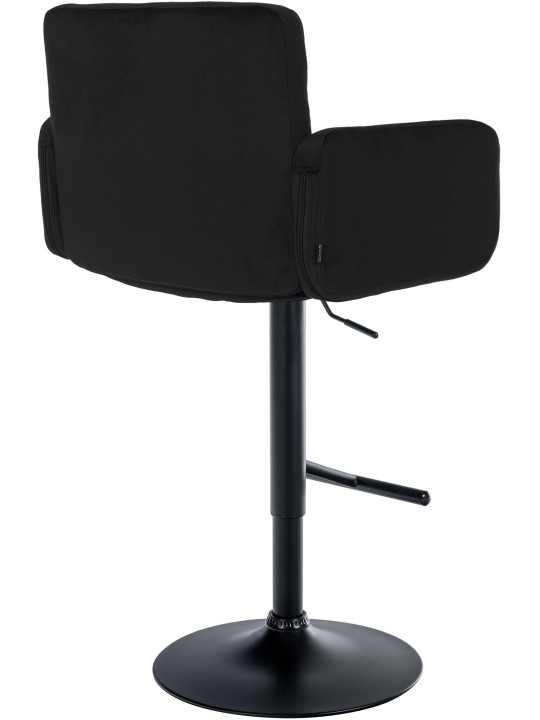 Barstol Los Angeles fløjl, sort Barstol Los Angeles fløjl, sort