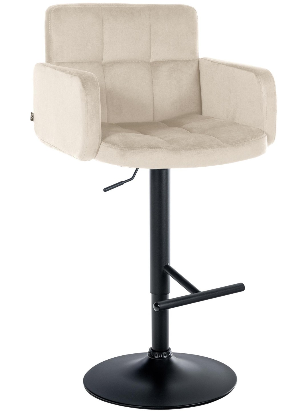 Barstol Los Angeles fløjl, creme