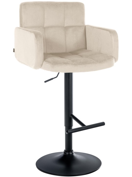Barstol Los Angeles fløjl, creme